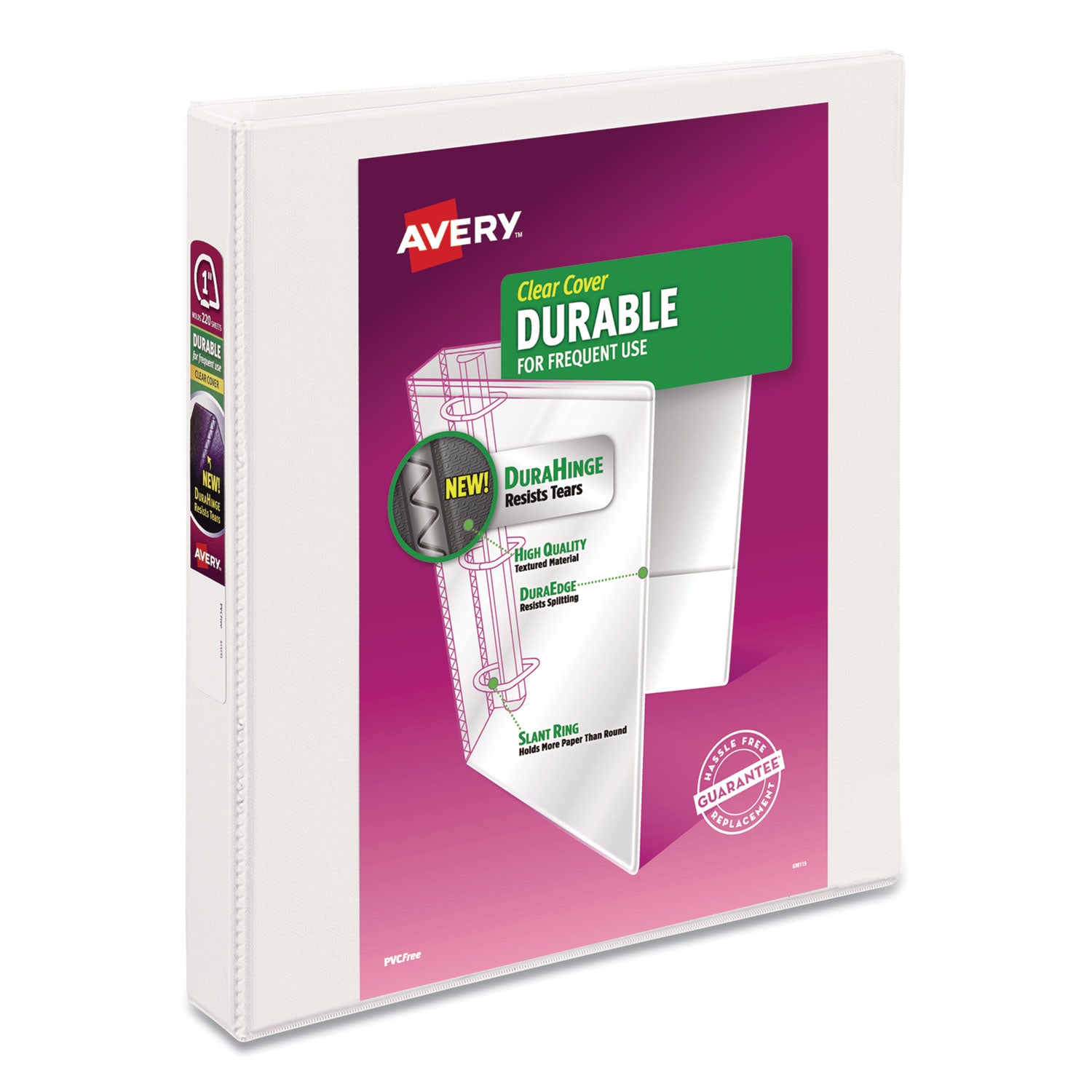 Avery® Durable 3-Ring Binder with Durahinge Technology, 1