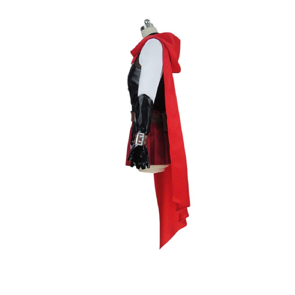 RWBY Volume 7 Ruby Rose Cosplay Costume Outfit Set - Official Anime Halloween Cosplay Dress for Women & Girls | Perfect for Conventions, Halloween Parties, and Anime Events