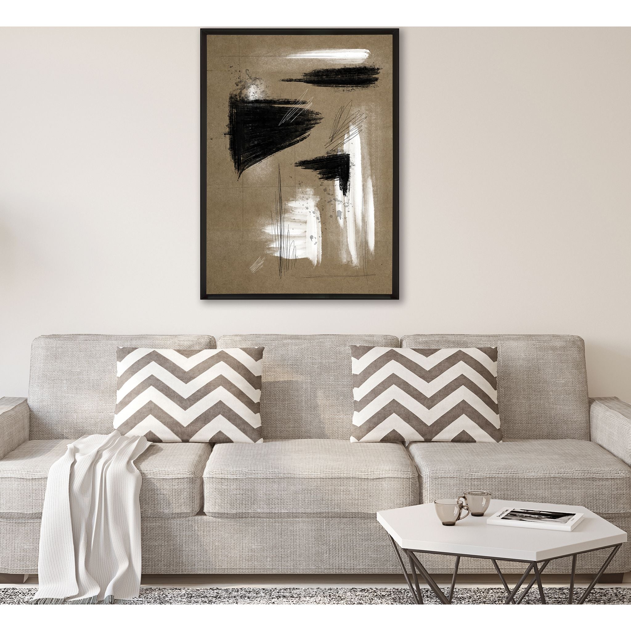 Abstract Wall Art Canvas Print 22x30 Inches - Modern Home Decor for Living Room, Bedroom & Office