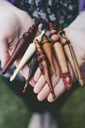 Premium Olivewood Crochet Hook 5.50mm - Ergonomic Handcrafted Knitting Needle for Yarn Crafts, DIY Projects & Crocheting Comfort - Perfect for Beginners & Professional Knitters