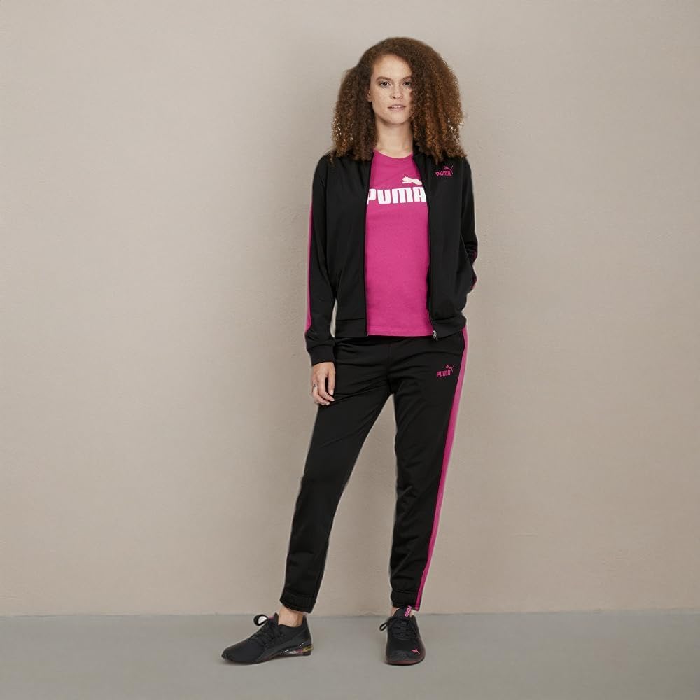 PUMA Women's Tricot Zip Front Jacket - Black Orchid Shadow, Medium | Lightweight Athletic Jacket for Running, Gym & Outdoor Activities