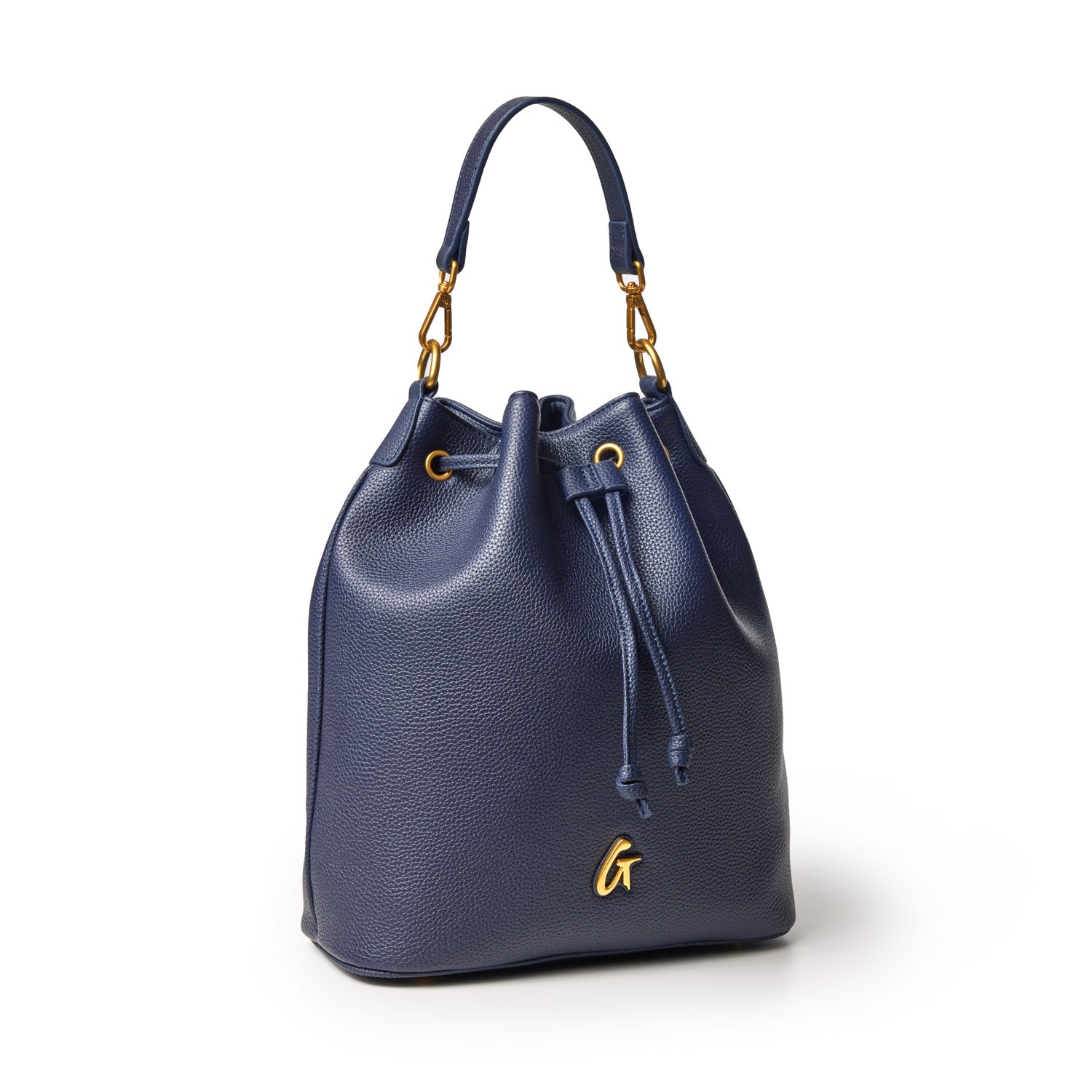 Large Pebble Bucket Bag in Navy Blue - Stylish & Spacious Handbag for Women, Perfect for Work, Travel, and Everyday Use