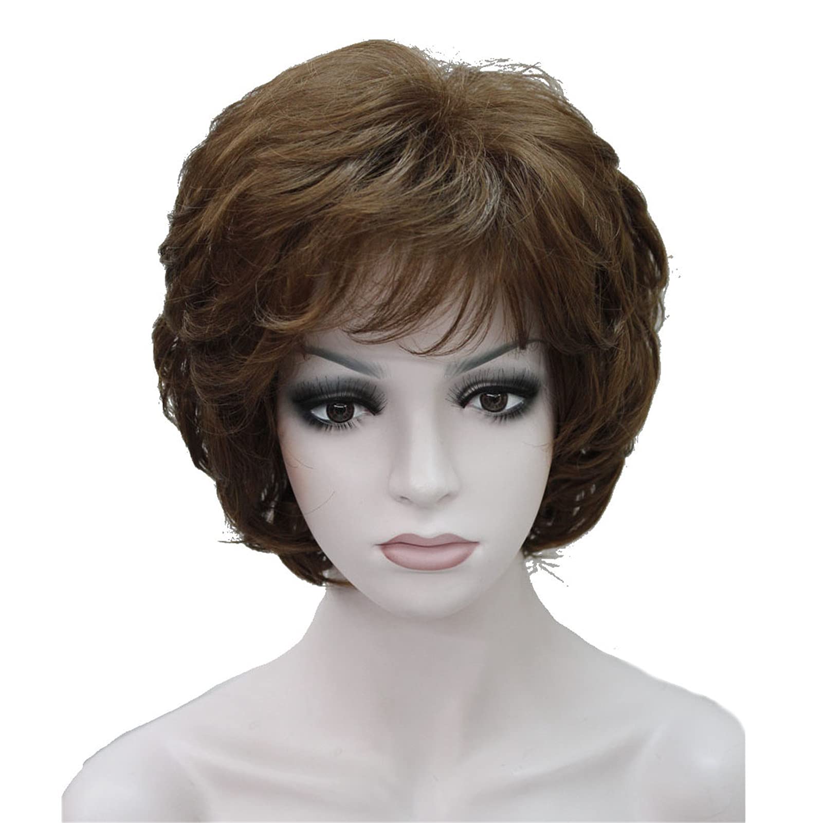 Wigingway #30: Short Wavy Bob Wigs for Women - Synthetic Capless Full Wig in 9 Natural Colors - Perfect for Cosplay, Daily Wear & Costume Parties