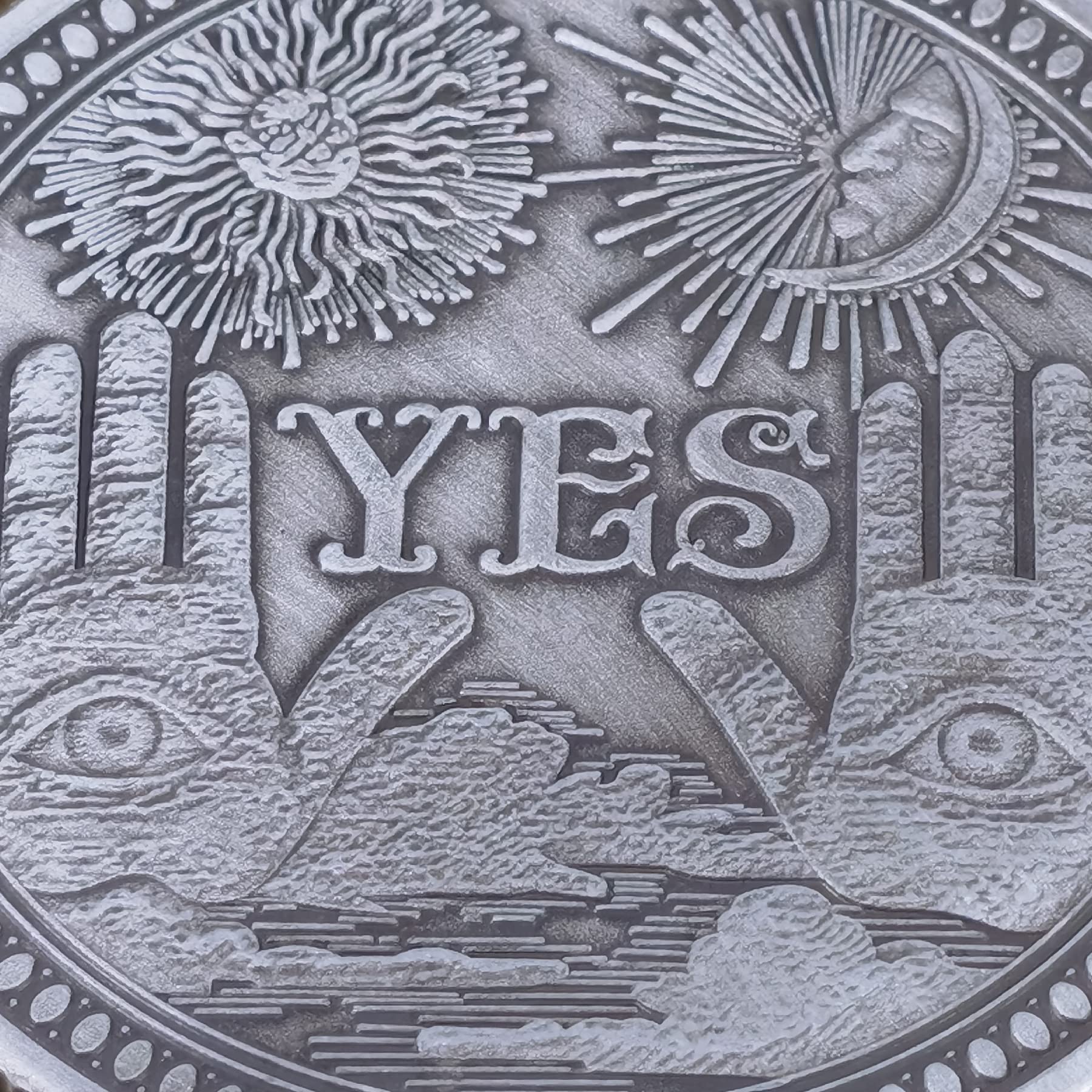 Yes No Decision Maker Challenge Coin - Collector's Medallion Souvenir in Silver | Perfect for Office Meetings, Gifts & Bar Games