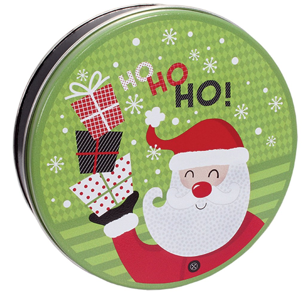 Scott's Cakes Milk Chocolate Covered Golden Creme Oreos - Holiday Gift Tin with Mini Santa & Presents | Perfect for Christmas Gifting, Office Treats & Festive Dessert Platters