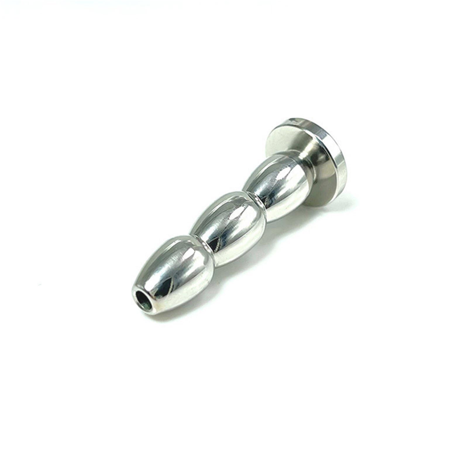 Smooth Metal Hollow Men's Urethral Dilator Catheter - 10mm Medical Grade Stainless Steel for Catheterization & Sensual Play - Adult Sex Toy for Men's Pleasure & Exploration