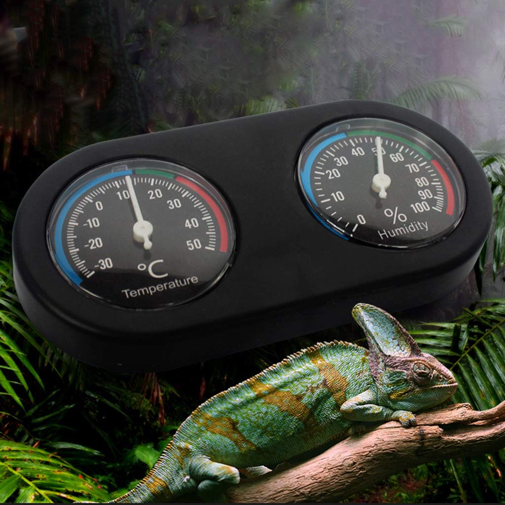 Accurate Digital Terrarium Hygrometer & Thermometer - Reptile Tank Humidity & Temperature Gauge for Reptiles, Amphibians, Plants - Perfect for Vivariums, Greenhouses & Indoor Gardens