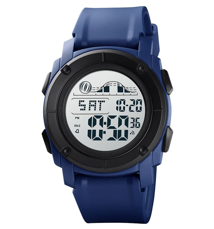 SKMEI 1576 Digital Sports Watch for Men - Waterproof, LED Display, Stopwatch, Alarm - Perfect for Running, Swimming, and Outdoor Activities
