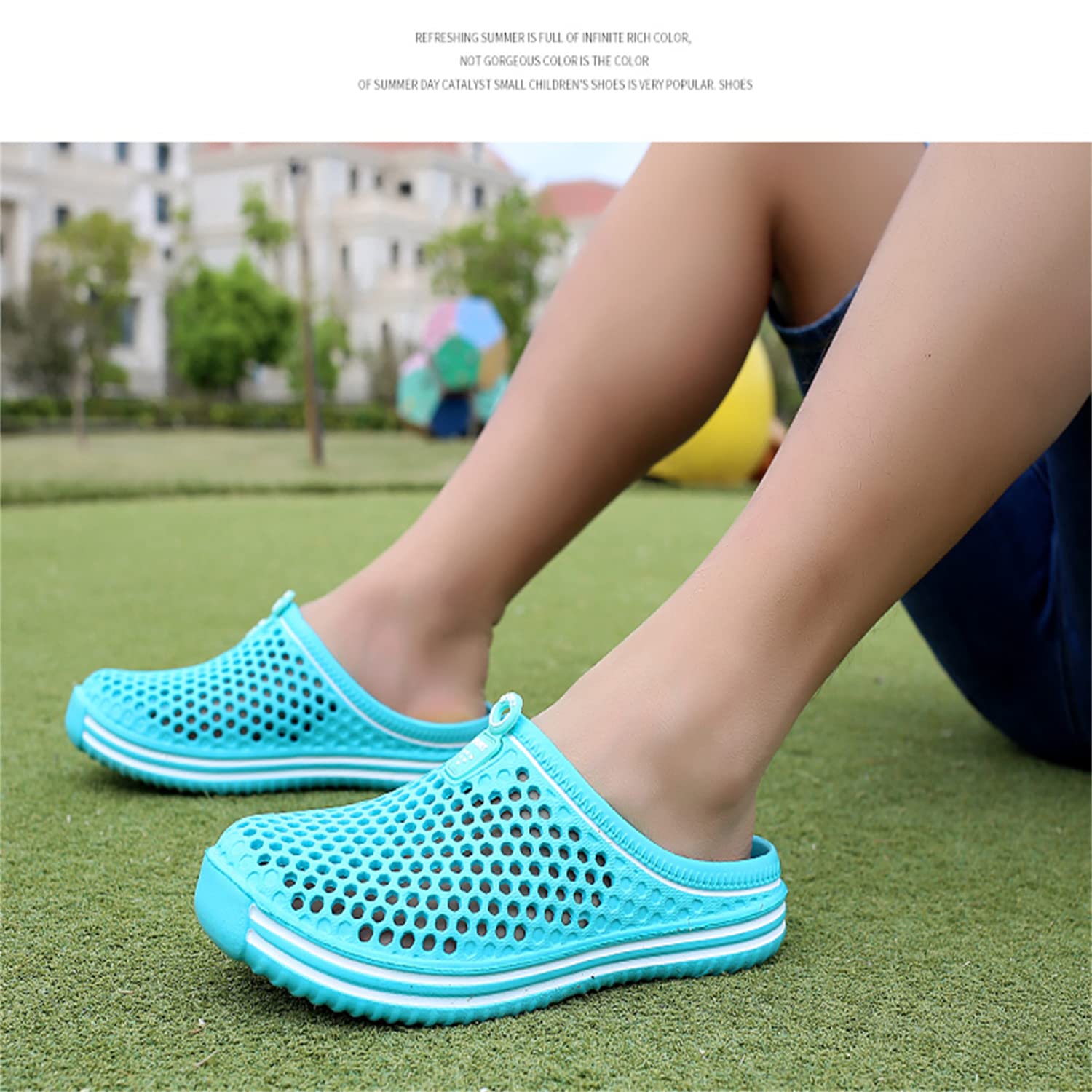 **Women's Garden Clogs - Breathable Water Shoes for Beach, Bathing, Walking & Travel - Comfortable Slip-On Footwear for Home & Outdoor Use**
