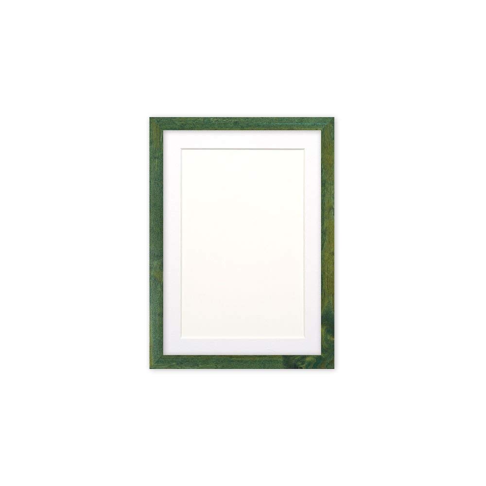 Square Confetti Photo Frame 17x17 Inch - Green & White Matt for Wall Decor