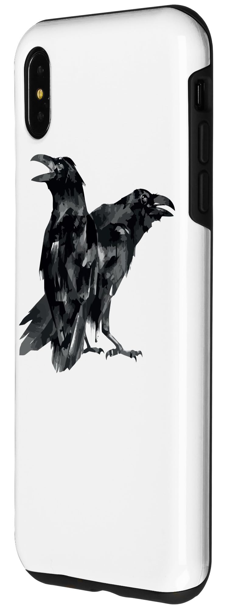 iPhone XS Max Case - Gothic Raven & Crow Design - Shockproof Protective Cover for iPhone XS Max - Perfect for Halloween, Gothic Style & Nature Lovers