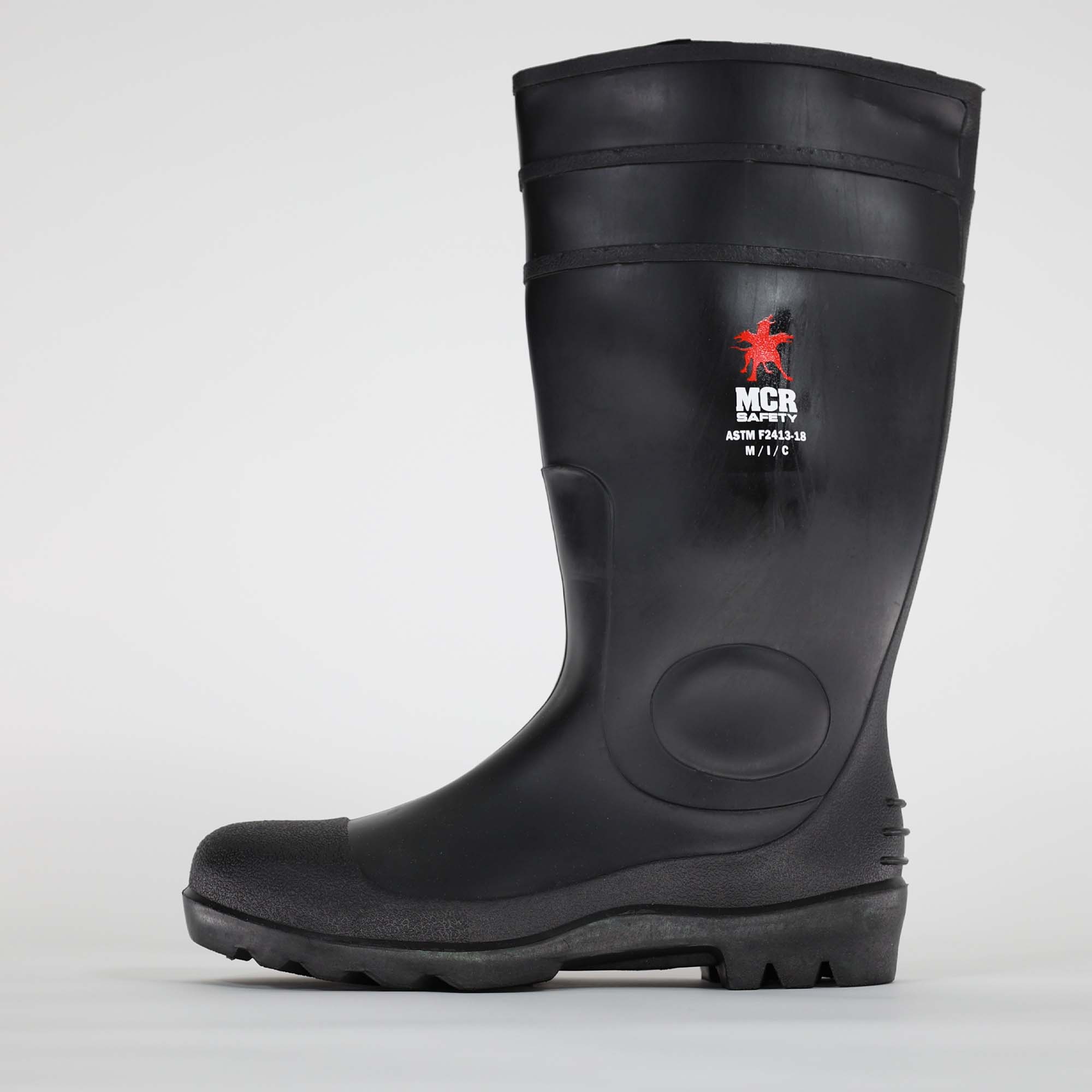 Industrial Safety Boots for Men & Women - Steel Toe Work Boots with Slip & Oil Resistant Sole - Heavy Duty Construction Work, Warehouse, and Outdoor Job Site Footwear