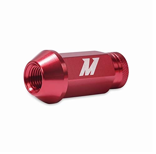 Mishimoto MMLG-125-LOCKRD Aluminum Locking Lug Nuts - M12 x 1.25 Thread Size, Red Anodized Finish - Secure Wheel Protection for Cars, Trucks & SUVs - Perfect for Off-Roading, Racing & Daily Driving