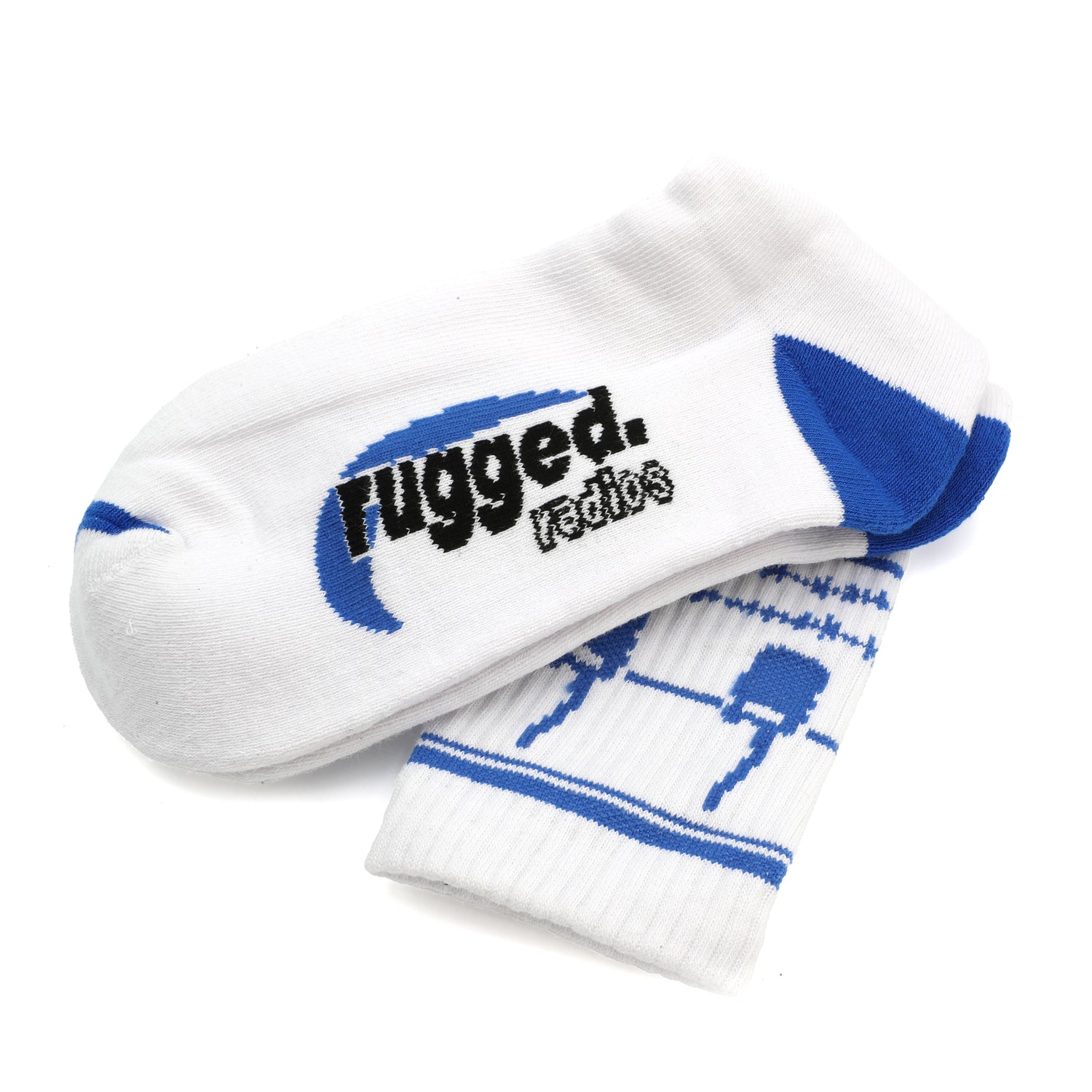 Rugged Radios 'Fast Friends' Crew Socks - Durable & Comfortable Hiking Socks for Outdoor Adventures, Motorcycle Riding & Work Boots