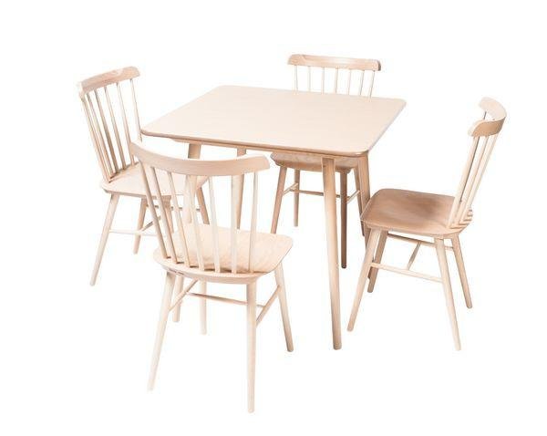 Ironica Modern Dining Table by Ton - Solid Wood Kitchen Table for 6 with Sleek Design - Perfect for Family Meals, Dinner Parties & Small Space Dining Rooms