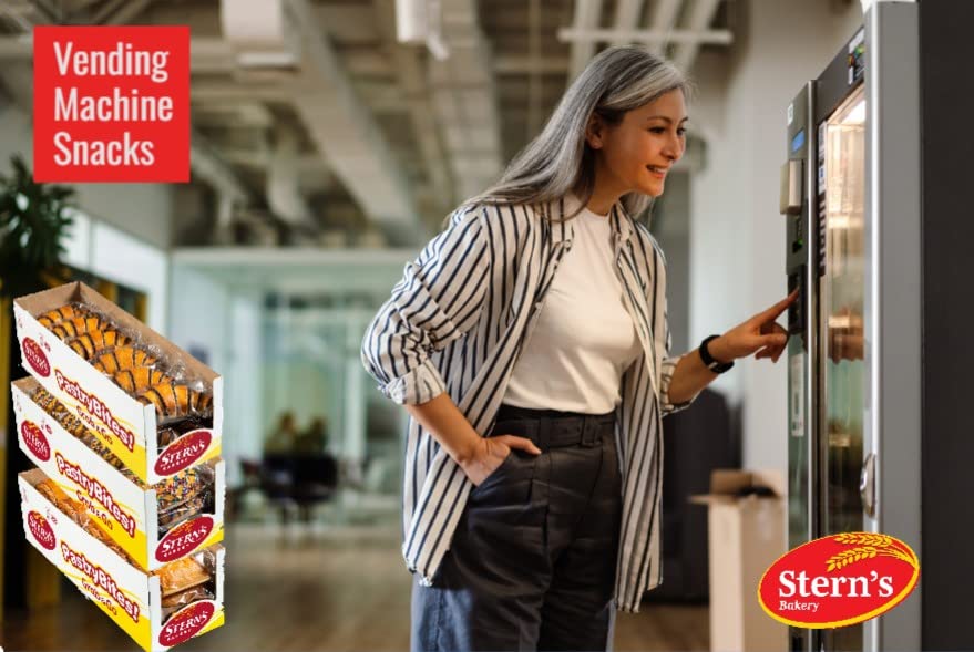 Stern's Bakery Jumbo Sprinkle Cookies - 18 Individually Wrapped 3oz Cookies | Dairy Free, Nut Free & Kosher Certified | Breakfast Pastries, Vending Machine & Lunchbox Snacks | Perfect for School, Office & On-the-Go Treats