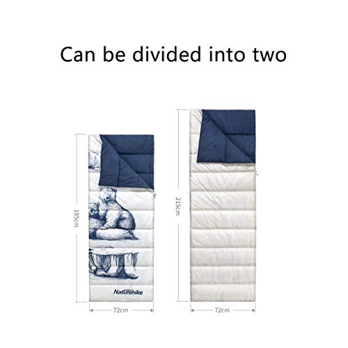 Polar Bear Double Sleeping Bag - Lightweight, Compact & Waterproof for Extreme Temperatures - Perfect for Camping, Hiking & Backpacking - Indoor & Outdoor Use for Adults & Kids
