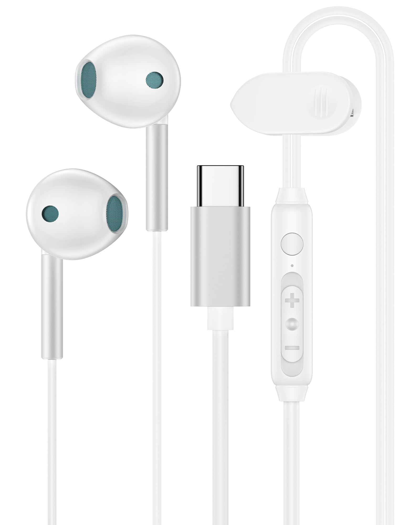 Samsung Galaxy Wired Earbuds with Microphone - USB Type C Headphones for Samsung Galaxy S25/S24/S23/S22 Ultra, iPhone 16/15 Pro Max, iPad Pro/Air/Mini - Noise Isolating Corded Earbuds for Workouts, Commuting & Gaming