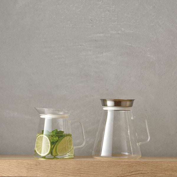 Hario V60 Glass Teapot with Stainless Steel Infuser - 700ml Japanese Style Pour Over Teapot for Loose Leaf Tea & Herbal Infusions - Perfect for Home, Office & Tea Ceremonies