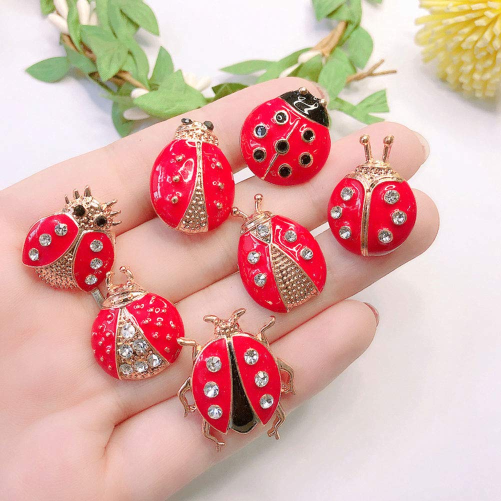 24 Pcs Cute Ladybug Brooches for Women - Fashion Pins for Dresses & Jackets
