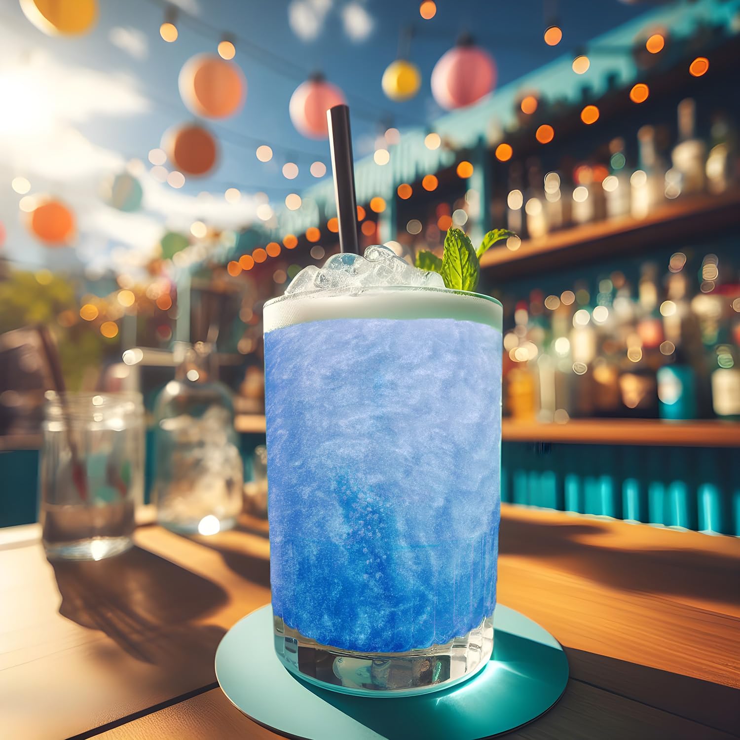 **Edible Glitter for Drinks & Cocktails – Sky Blue Brew Glitter (25g Spray Pump) | Food Grade, Vegan, KOSHER & HALAL Certified | Perfect for Beer, Beverages & Dessert Garnish**