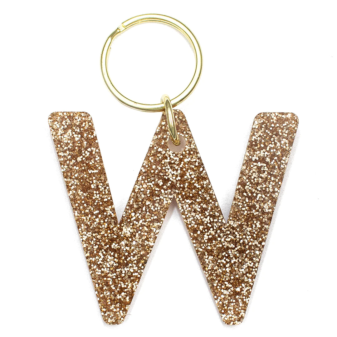 Sparkle Letter Keychain - Personalized Initial Keyring for Women & Girls - Perfect for Gifts, Backpacks, and Purse Accessories