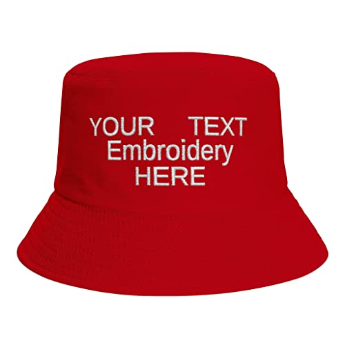 Custom Red Bucket Hat
