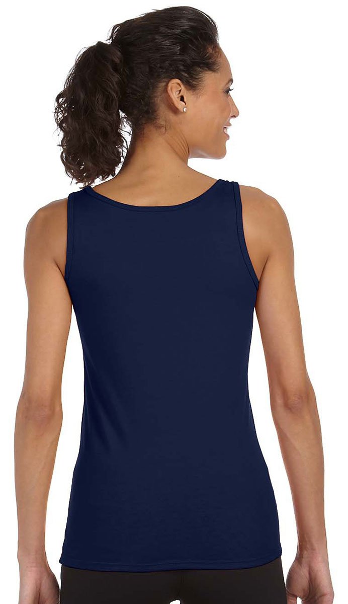 Gildan Ladies' Softstyle® 4.5 oz. Fitted Tank Top - Cherry Red | Women's Slim Fit Cotton Tee for Casual Wear, Gym & Summer Outfits