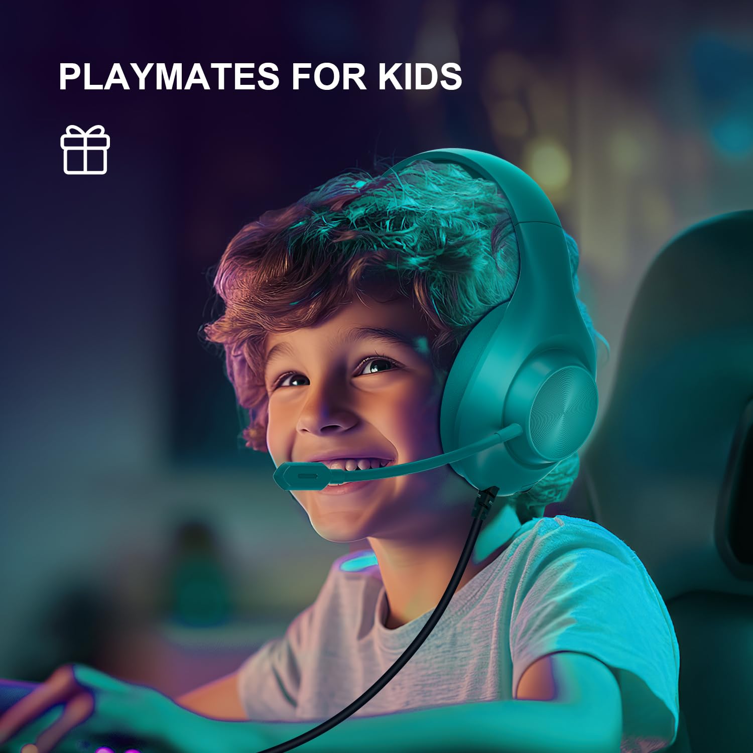 YOTMS Gaming Headset for PS5 - Wired Over-Ear Headphones with 7.1 Surround Sound, Noise Cancelling Mic & Memory Foam Earmuffs - Compatible with PC/PS5/PS4/Xbox Series X/S/Nintendo Switch (Green) - Perfect for Competitive Gaming & Immersive Audio Experience