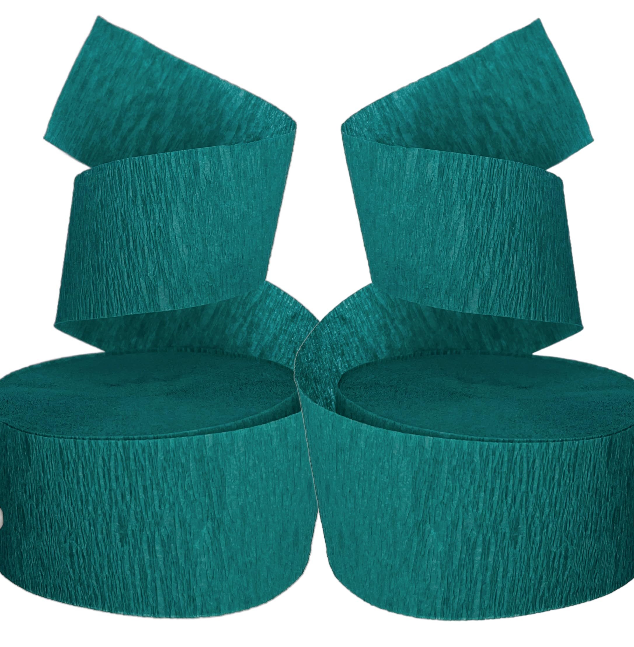 Premium Teal Peacock Crepe Paper Streamers - 290 Feet Party Decorations | USA Made | Perfect for Birthday Parties, Baby Showers & Wedding Decorations