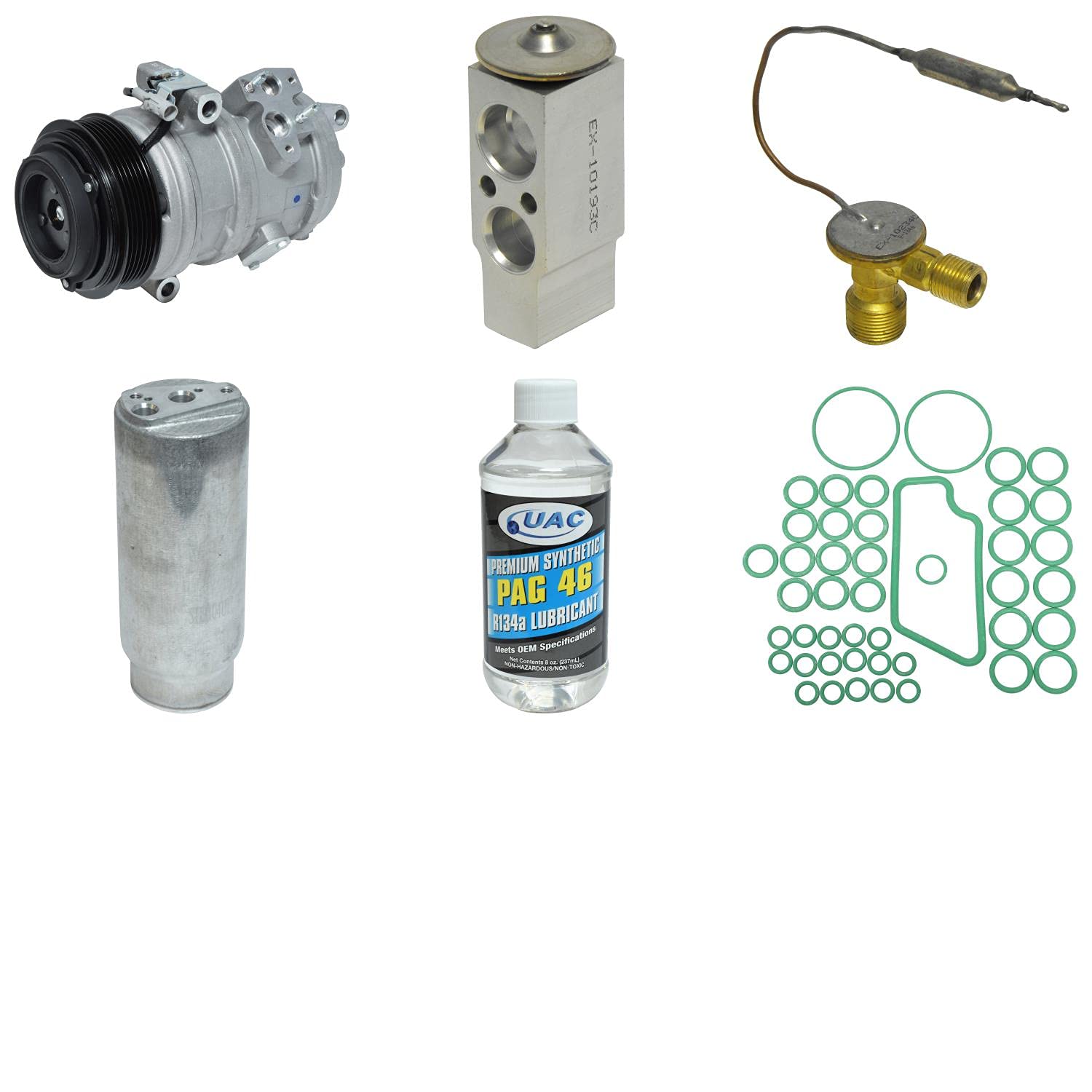 High-Performance HVAC A/C Compressor Replacement Kit for Car & Truck - Complete Cooling System Repair Solution for Home Mechanics & Professionals