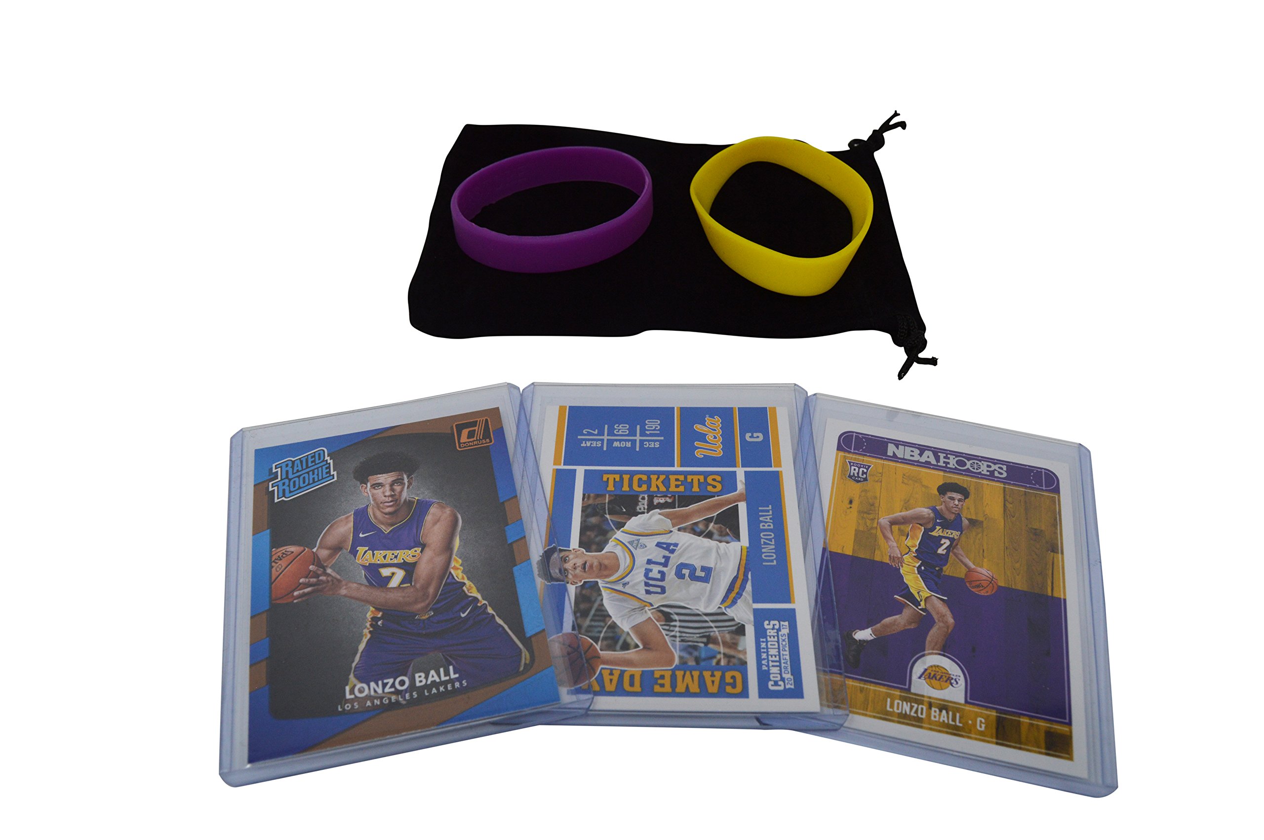 Lonzo Ball Rookie Basketball Cards Bundle (3 Cards) - New Orleans Pelicans NBA Trading Cards Collection - Perfect for Collectors, Investors & Sports Memorabilia Enthusiasts