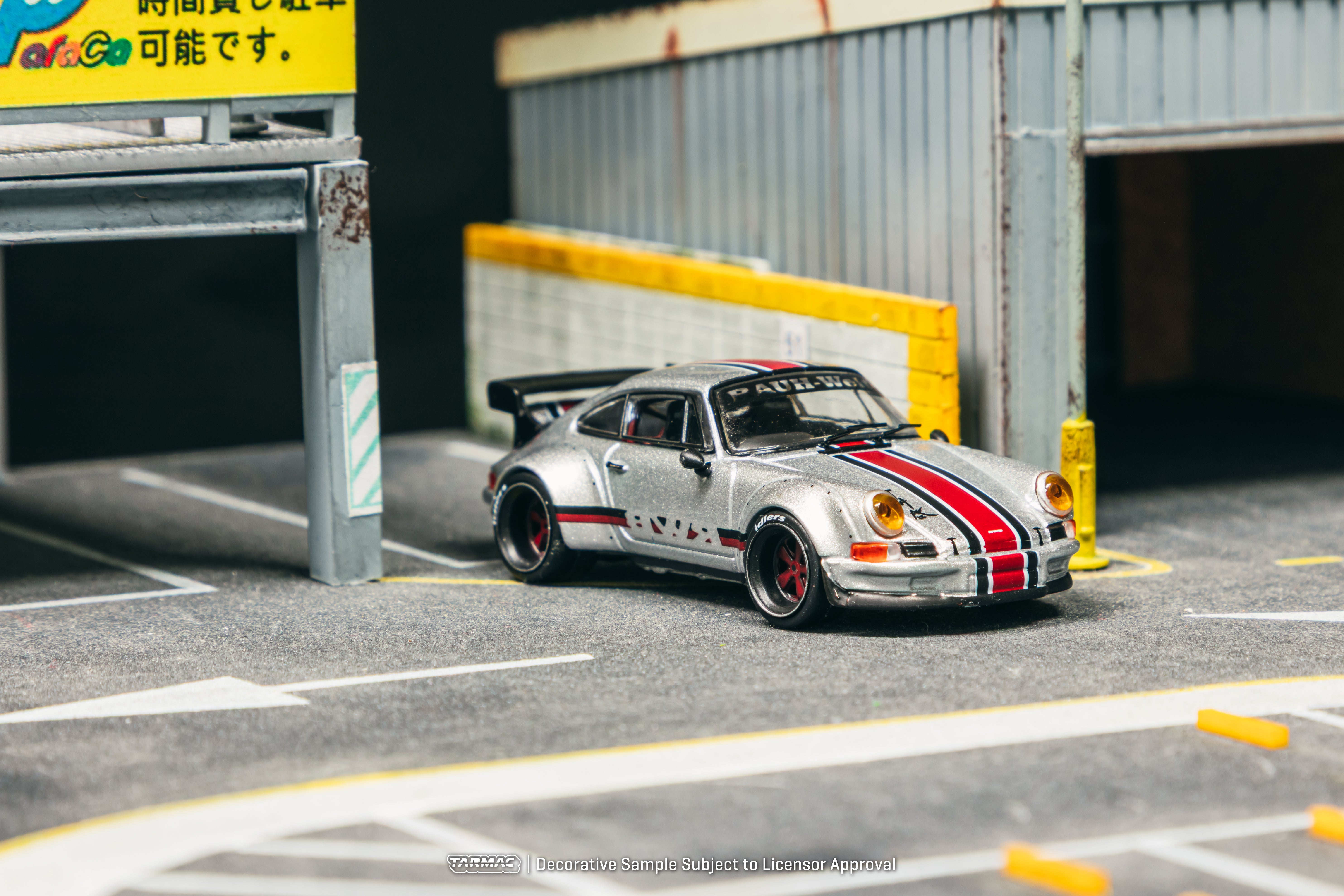 Tarmac Works 1/64 RWB Backdate Silver Diecast Model Car - Stance Garage 2025 Special Edition Collectible Toy for Adults | Perfect for Display, Racing Collection & Car Enthusiast Gifts