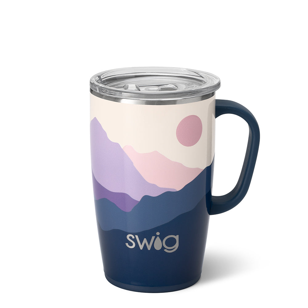 18oz Moon Shine Stainless Steel Travel Mug - Insulated Coffee Thermos for Hot & Cold Drinks - Perfect for Commuting, Camping & Outdoor Adventures