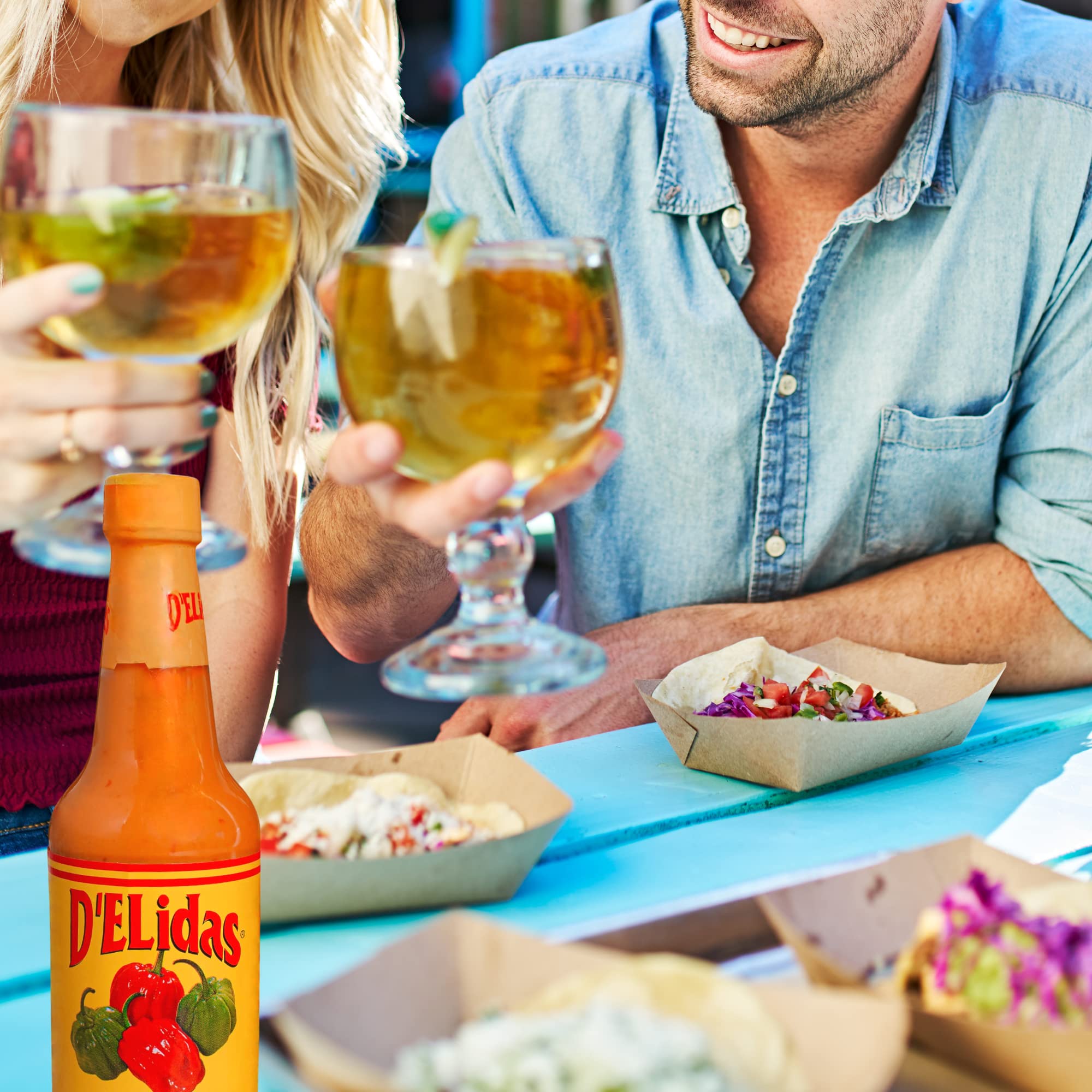 D'ELidas Hot Sauce - 5 Fl Oz Bottles (Pack of 12) | Premium Spicy Condiment for Tacos, Wings & Mexican Food | Hot Sauce Variety Pack for Restaurants, Catering & Home Cooking