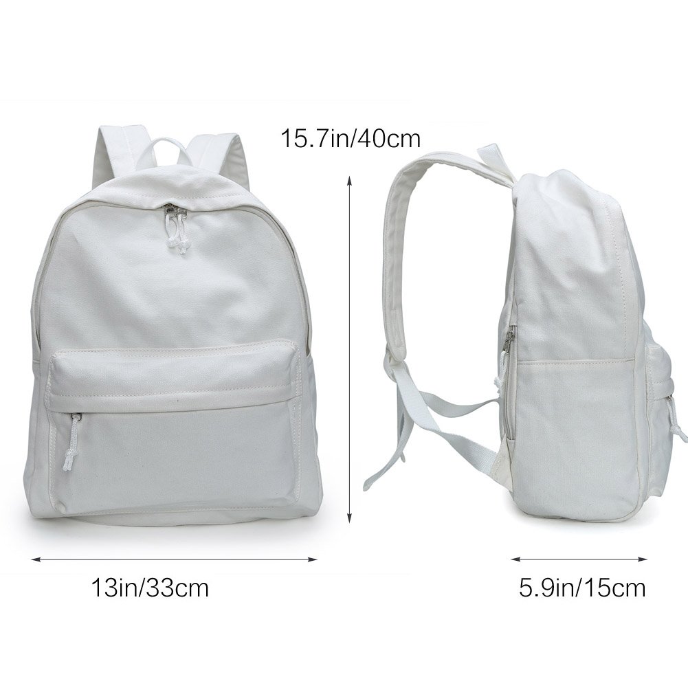 Zicac DIY Canvas Backpack - Unisex Drawstring Daypack & Satchel for School, Travel & Outdoor Adventures