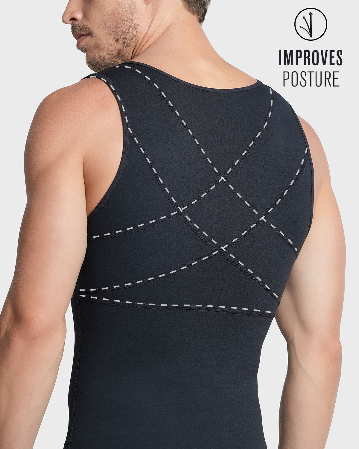 Double Layer Moderate Shaper Vest for Women - Tummy Control & Back Support - Perfect for Workouts, Yoga & Everyday Wear
