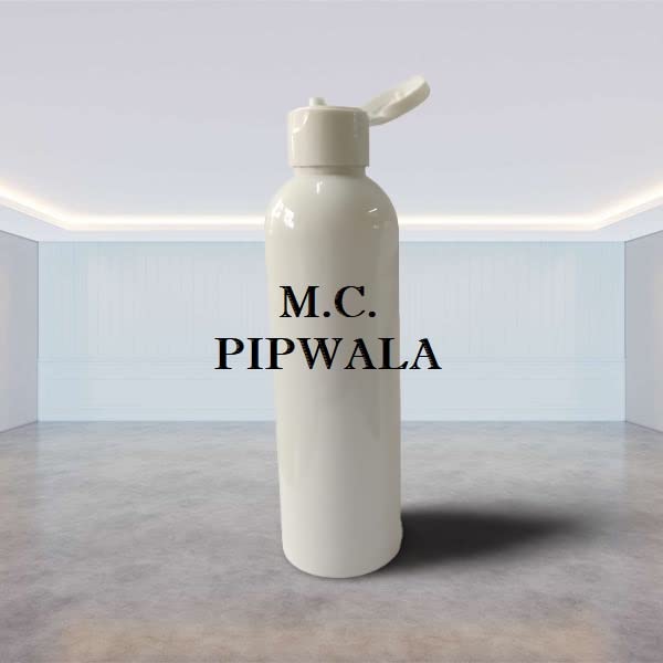 M.C. PIPWALA 100ml Milky White Round Flip Top Plastic Bottles - Leak Proof Travel Cosmetic Containers (Pack of 12) | Perfect for Toiletries, Skincare & DIY Beauty Products
