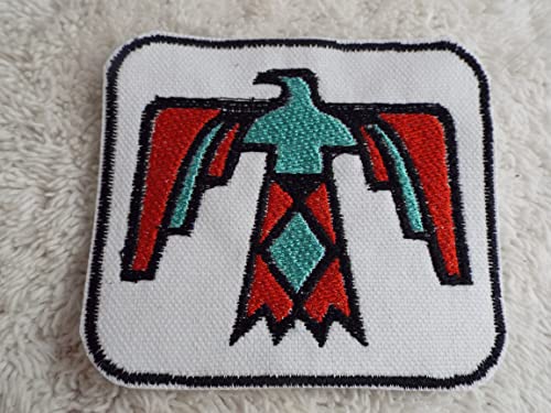 Southwestern Thunderbird Embroidered Iron-On Patch - DIY Craft, Jacket, Backpack & Hat Decoration for Bikers, Travelers & Fashion Enthusiasts