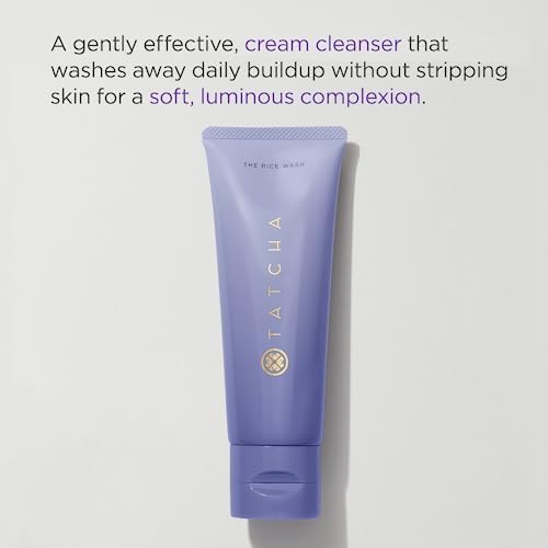Tatcha Dewy Skin & Lip Hydrating Set - Travel Size Rice Wash, Full Size Dewy Skin Cream & Wisteria Lip Mask ($119 Value) | Skincare Gift Set for Dry Skin, Perfect for Travel & Nighttime Routine