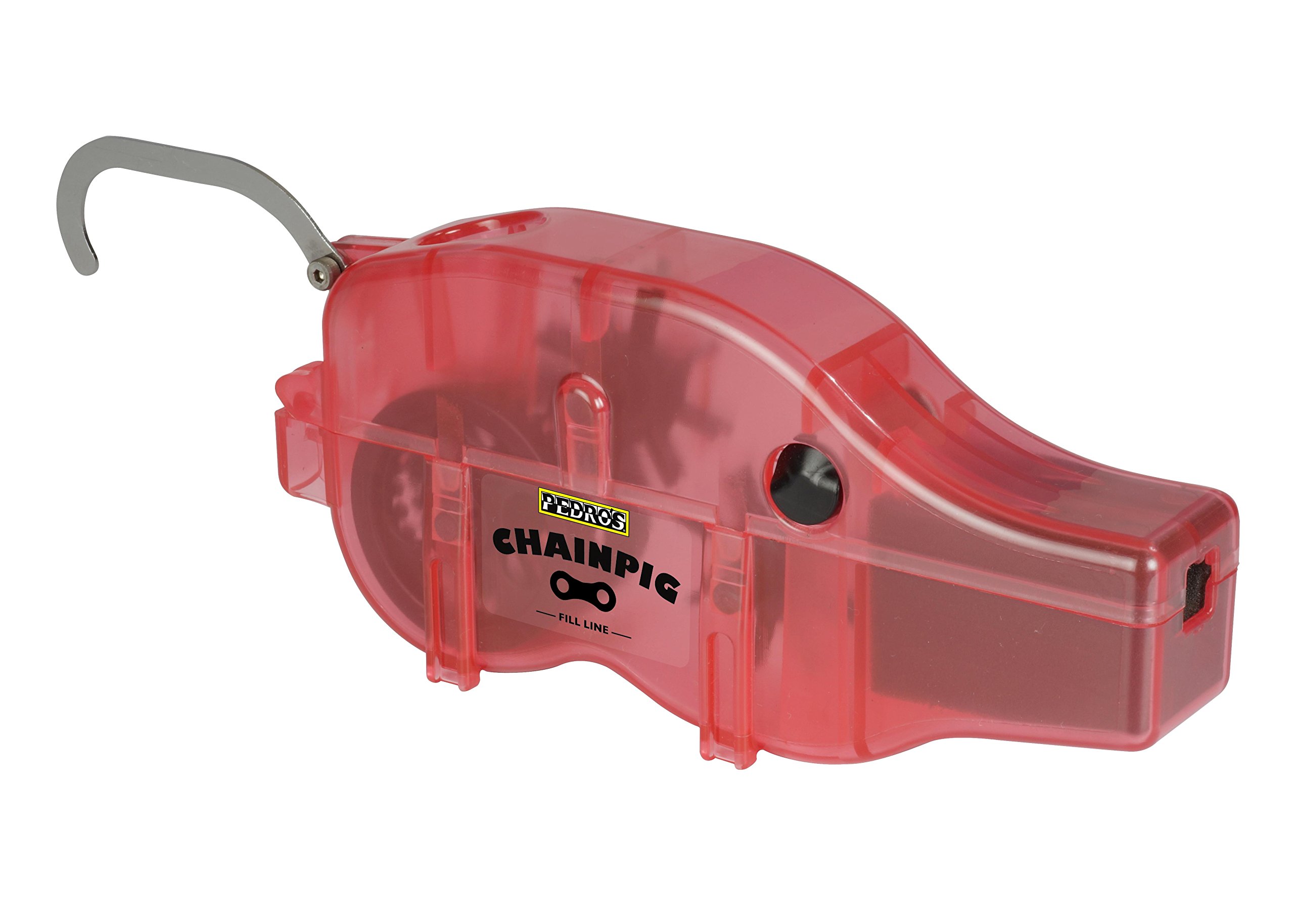 Pedro's Unisex Pig II Chain Cleaning Machine - Red | Bike & Motorcycle Chain Cleaner for Easy Maintenance | Perfect for Road Bikes, Mountain Bikes & Dirt Bikes