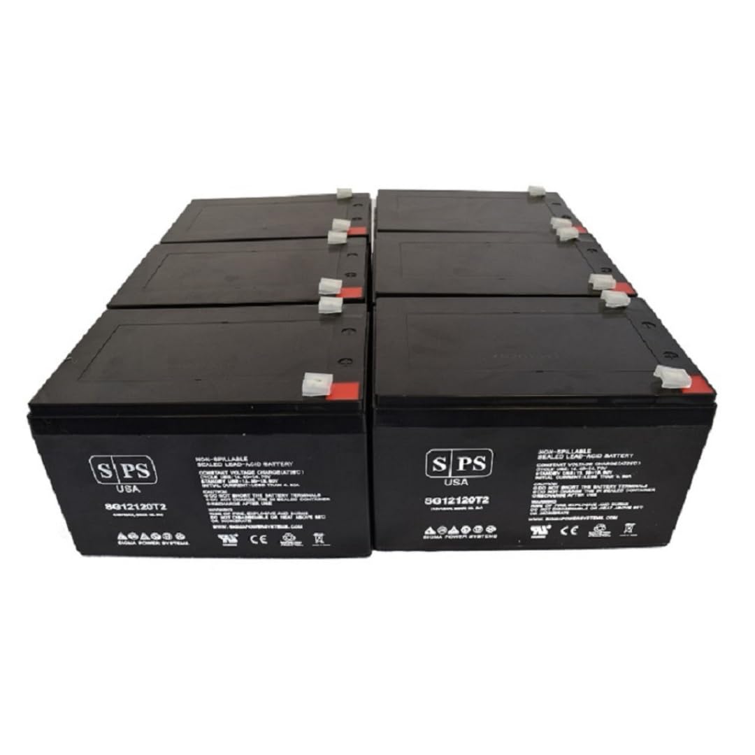 12V 12Ah Rechargeable Replacement Battery for Kid TRAX Ride-On Cars - 6 Pack | Long-Lasting Power for Electric Toys | Perfect for Kids' Ride-On Vehicles, Power Wheels & Outdoor Play