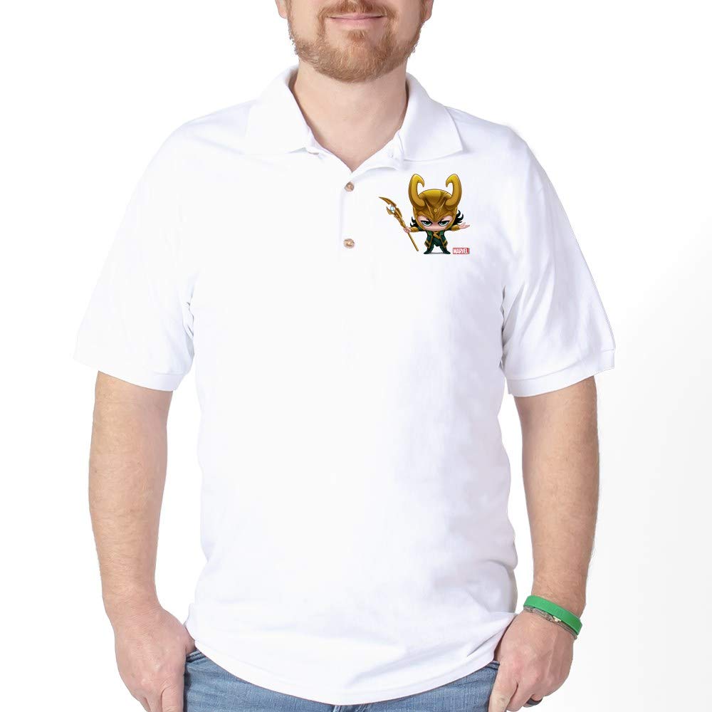 Loki Stylized Golf Shirt - Men's Performance Polo for Golf & Casual Wear | Perfect for Golf Tournaments, Comic Con & Marvel Fan Events