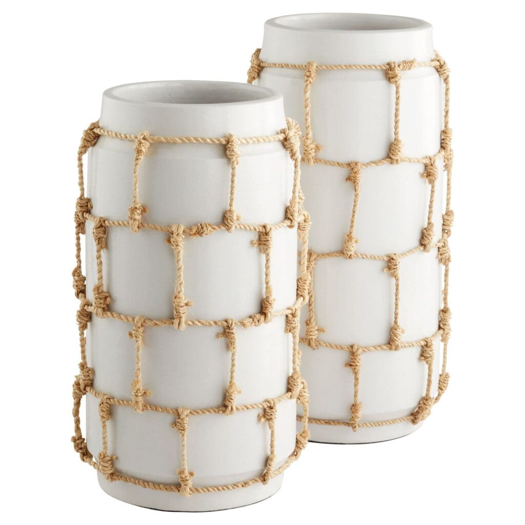 Cyan Design 11583 Antrea Large White Ceramic Vase - Elegant Home Decor for Living Room, Dining Table & Wedding Centerpieces