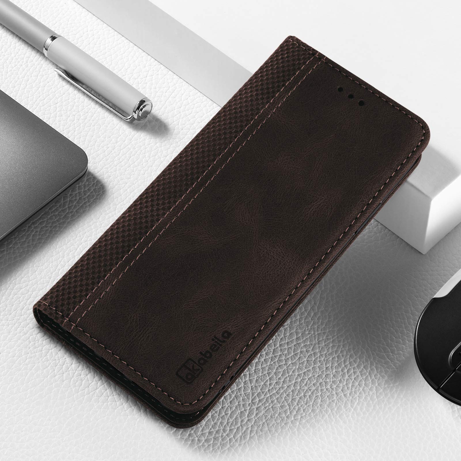 Premium PU Leather Flip Wallet Case for Sony Xperia 1 IV - Magnetic Closure, Card Holder & Kickstand | Shockproof Protective Cover for Men & Women | 6.5