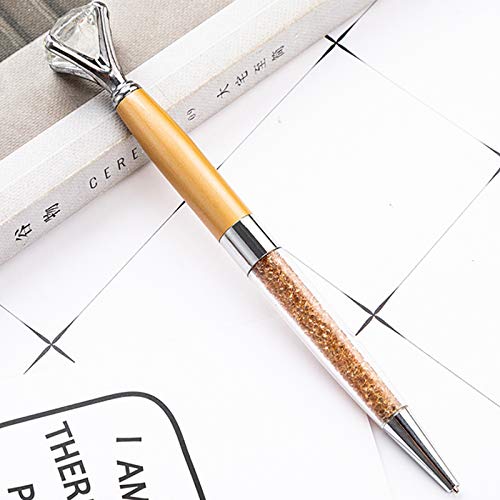 Sun Kea 3-Pack Luxury Crystal Diamond Ballpoint Pens - 1.0mm Black Ink Smooth Writing Metal Pens for Office, Business Gifts & Promotional Giveaways (Elegant Desk Accessory for Professionals & Students)