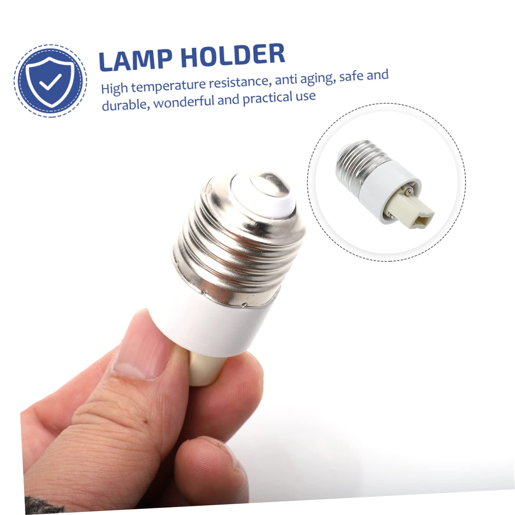 6-Pack E12 to G9 Light Bulb Socket Adapter - E12 Lampholder Converter for G9 LED Bulbs - Light Socket Outlet Extender - Perfect for Chandeliers, Pendant Lights & Home Lighting Fixtures