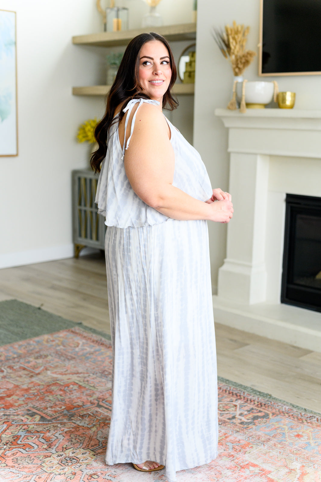 Lovely Melody No More Grey Skies Maxi Dress - Flowy Summer Beach Dress for Women, Boho Chic Floral Print Sundress, Perfect for Vacations, Parties & Outdoor Events