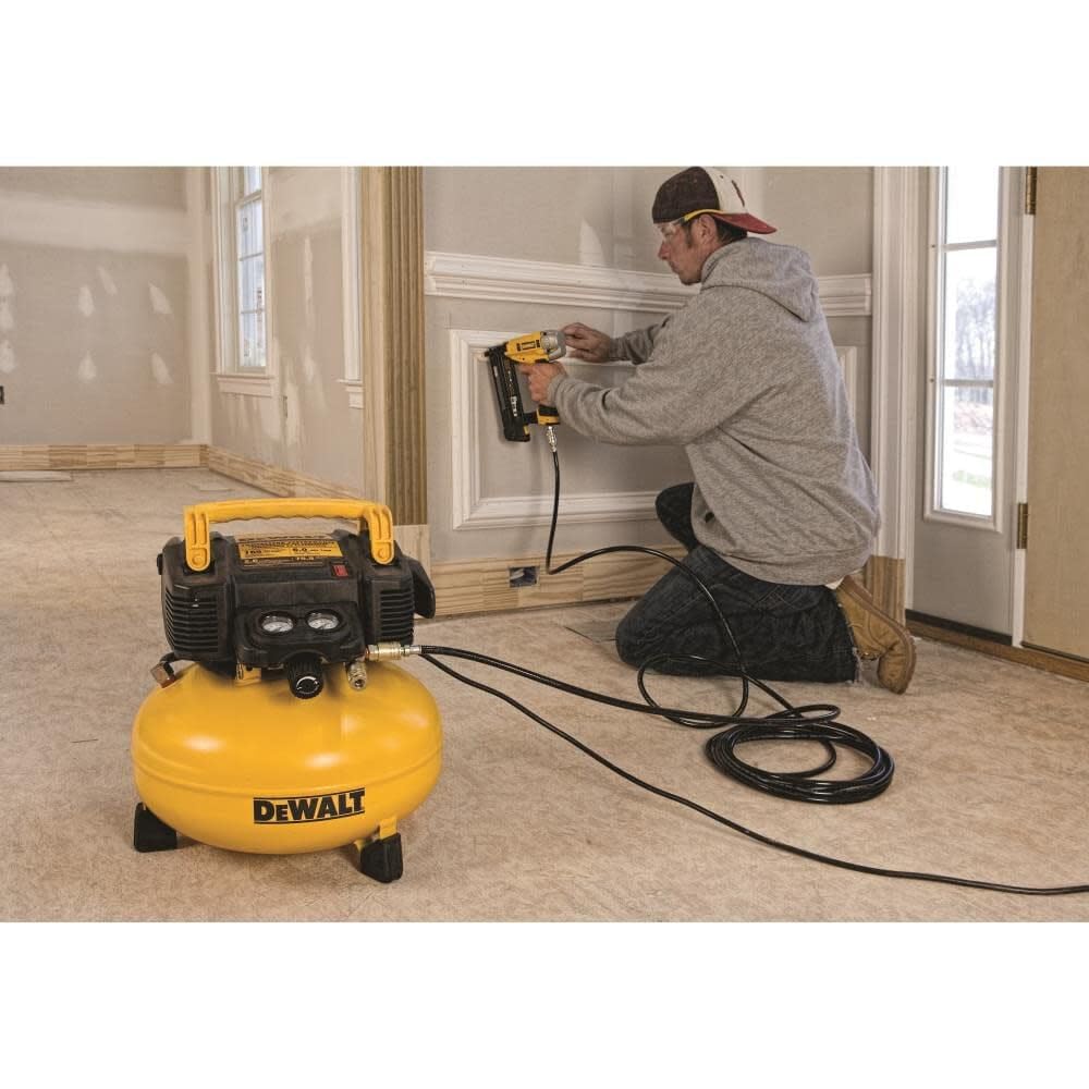 DEWALT 6 Gallon 165 PSI Pancake Air Compressor (DWFP55126) - Portable & Powerful for Home DIY, Construction, and Auto Repair