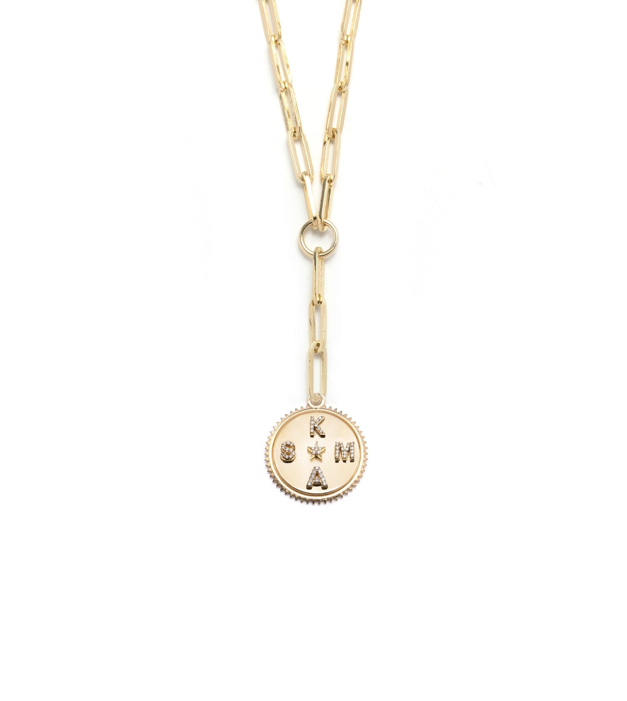 Personalized Medium Star Clip Extension Chain Necklace - Elegant Layering Jewelry for Everyday Wear & Special Occasions